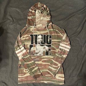 Tupac Long Sleeve Lightweight Sweatshirt